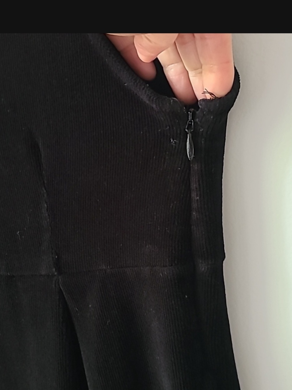 Free People Ribbed Velour Overalls Jumpsuit in Black • Size Small - Picture 6 of 13
